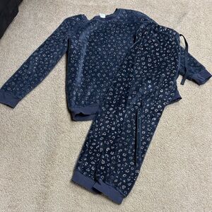 Secret Treasures Midnight Blue Floral Pajama Set